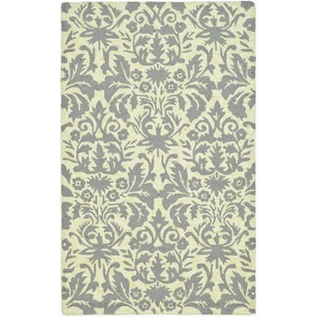 Safavieh 3 x 3 ft. Round Transitional Chelsea Beige Yellow and Grey Hand Hooked Rug HK368A-3R